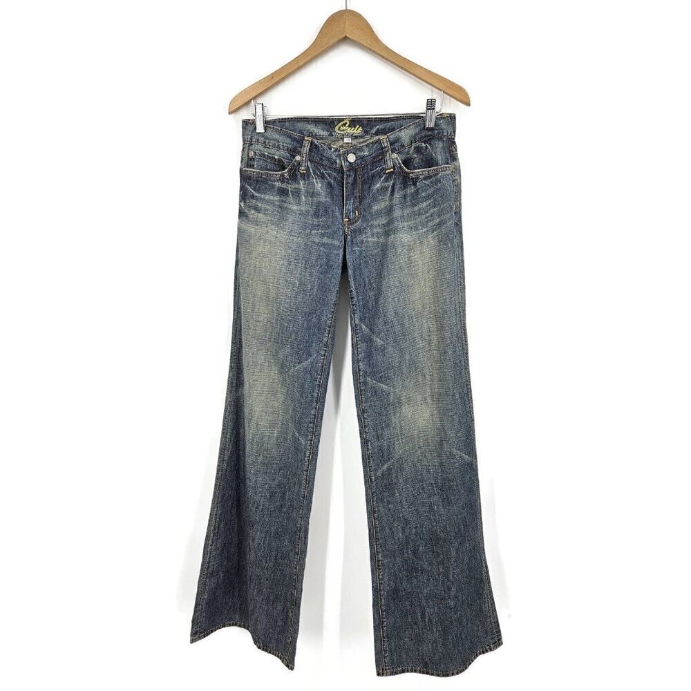NWOT Blue Cult Low Rise Jeans Womens 29 Flare Leg Y2K